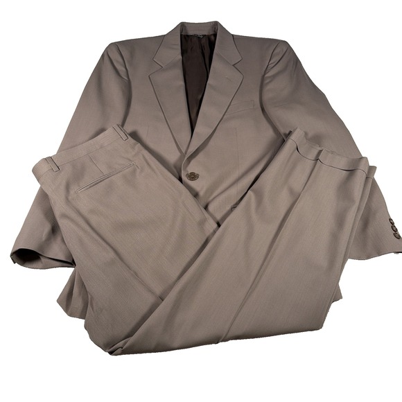 Vito Rufolo Lessona Super 100s Mens 2 Piece Wool Suit 42R Jacket Pants 32 X 29